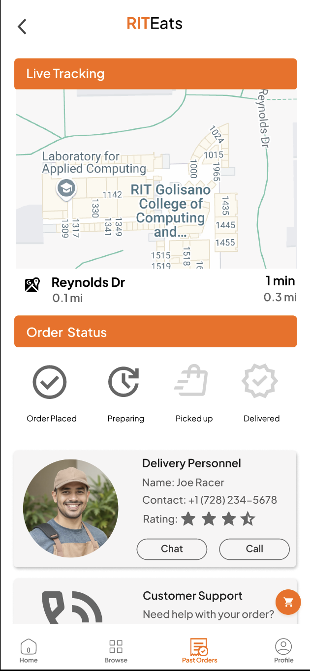 Live tracking